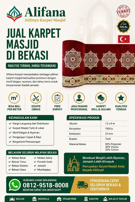 Jual Karpet Masjid di Bekasi herdi