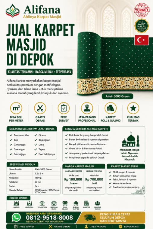 Jual Karpet Masjid di Depok herdi