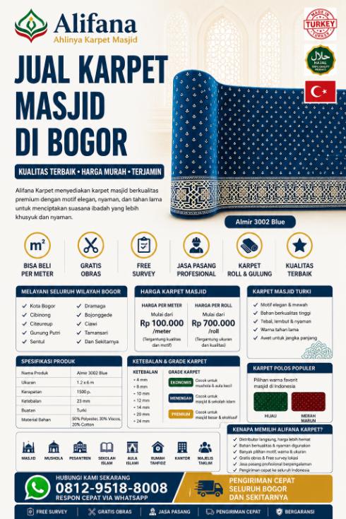 Jual Karpet Masjid di Bogor herdi