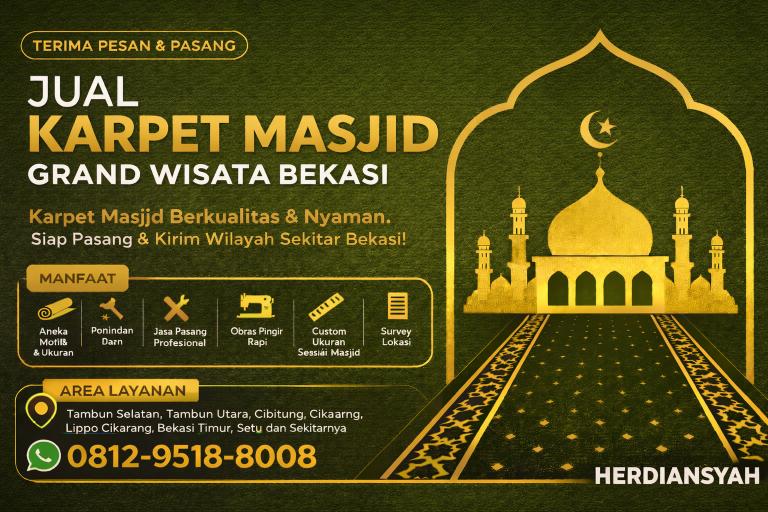 Jual Karpet Masjid di Grand Wisata Bekasi Berkualitas & Harga Terjangkau | Herdiansyah post thumbnail image