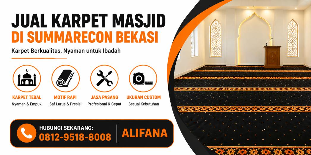 Jual Karpet Masjid di Summarecon Bekasi – Solusi Tepat untuk Masjid Lebih Nyaman post thumbnail image