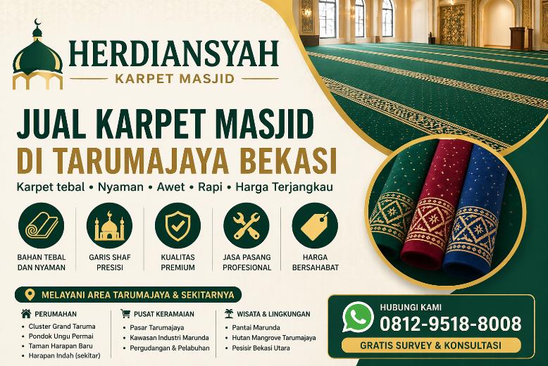 Jual Karpet Masjid di Tarumajaya Bekasi – Herdiansyah Karpet Solusi Terbaik post thumbnail image
