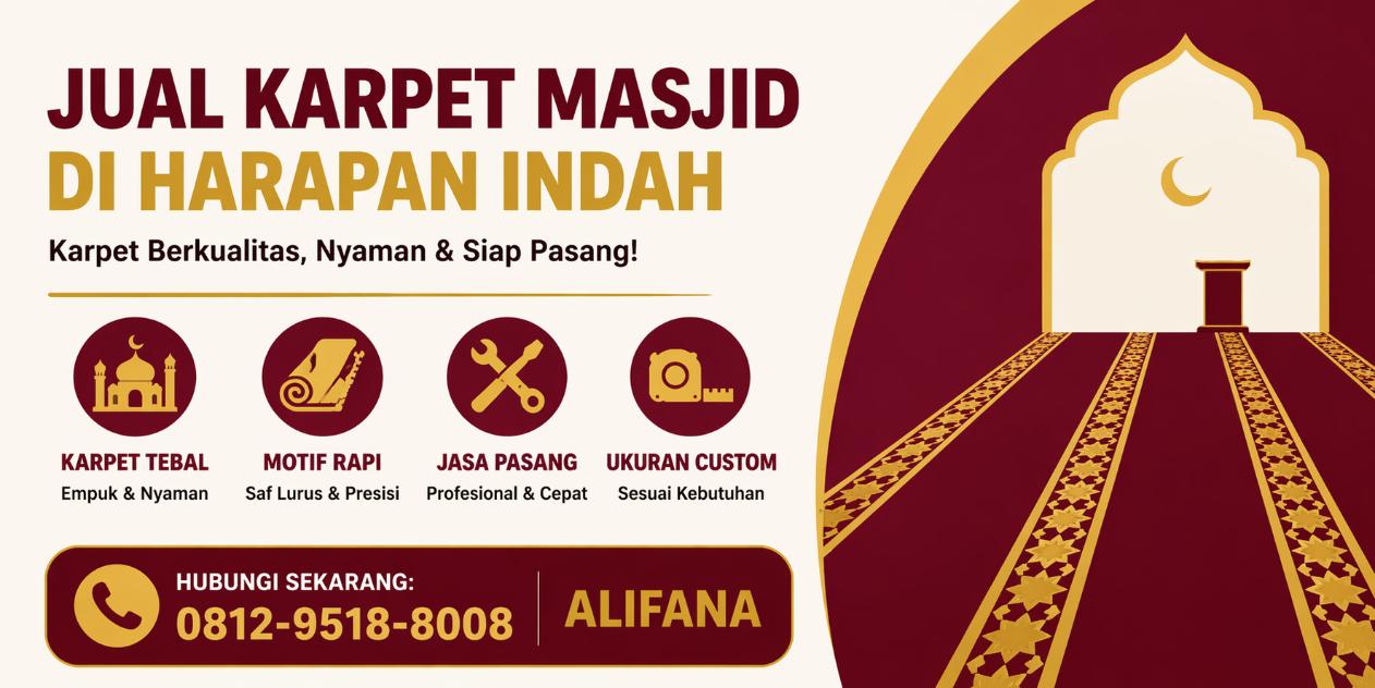 Jual Karpet Masjid di Harapan Indah Bekasi – Harga Terjangkau & Siap Pasang post thumbnail image
