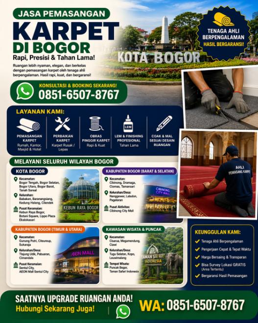 jasa pemasangan karpet bogor herdi